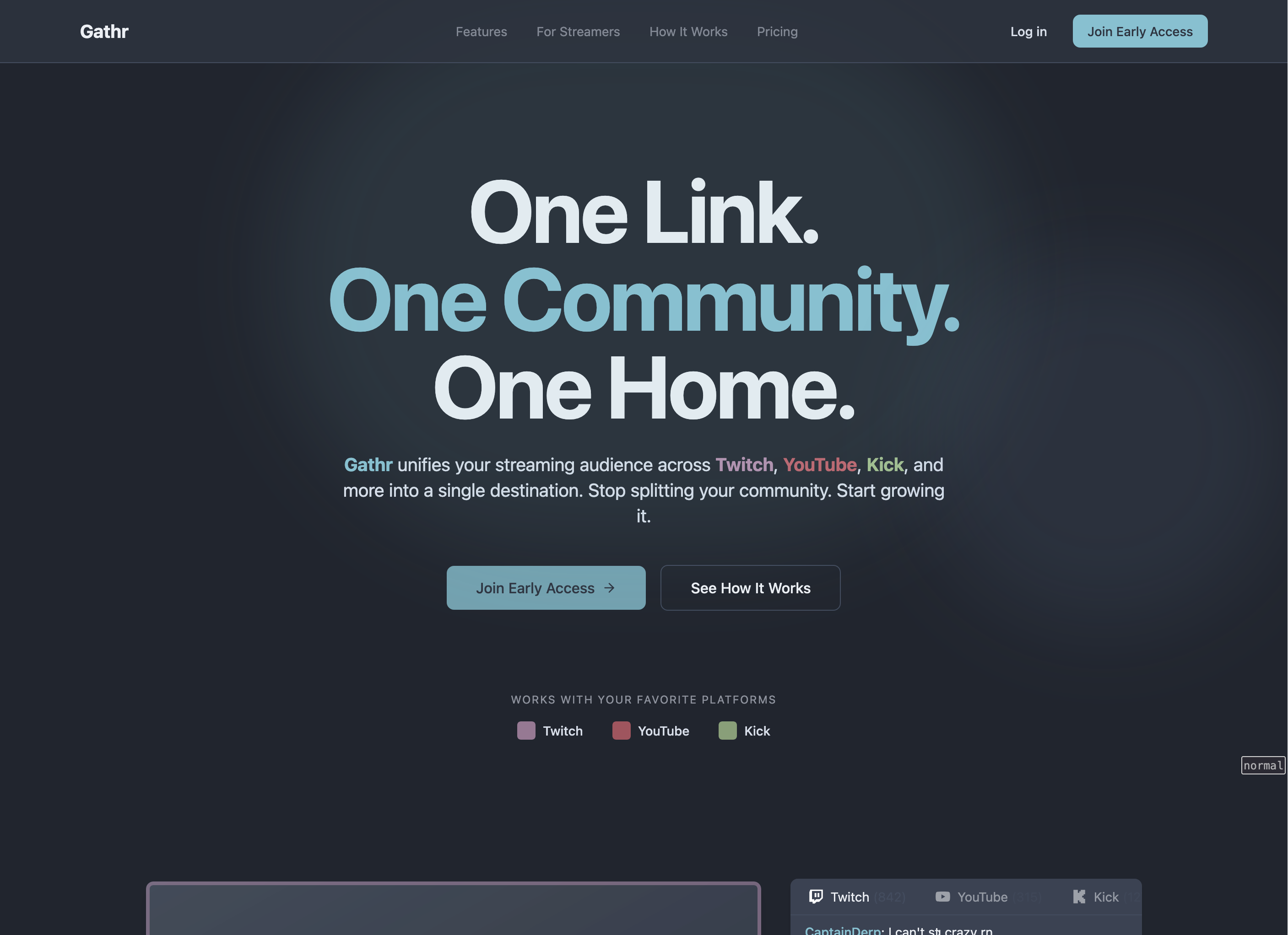 Gathr iPad screenshot